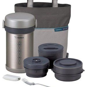 Zojirushi - Ms. Bento Lunch Jar - Stainless-Steel